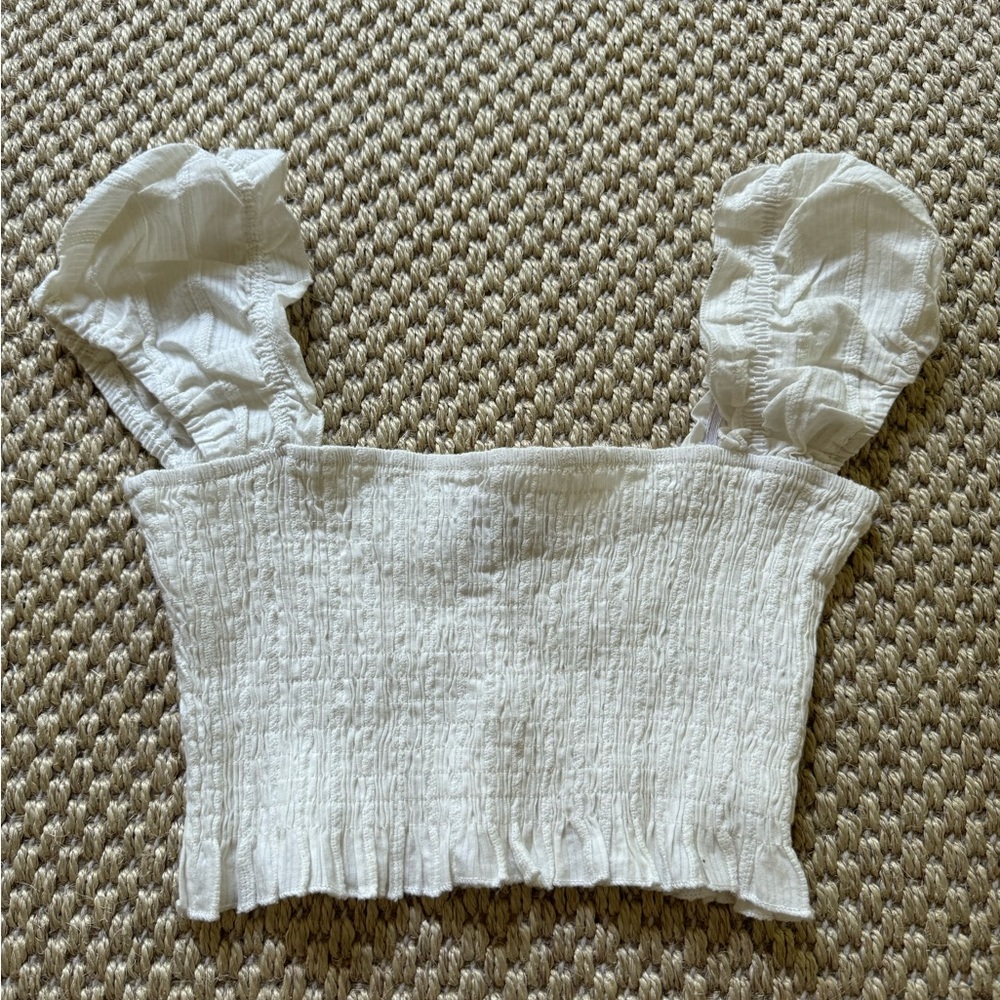 Princess Polly white crop top